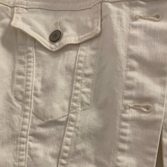 GAP‎ WHITE DENIM JACKET 1969 size M - Picture 4 of 6